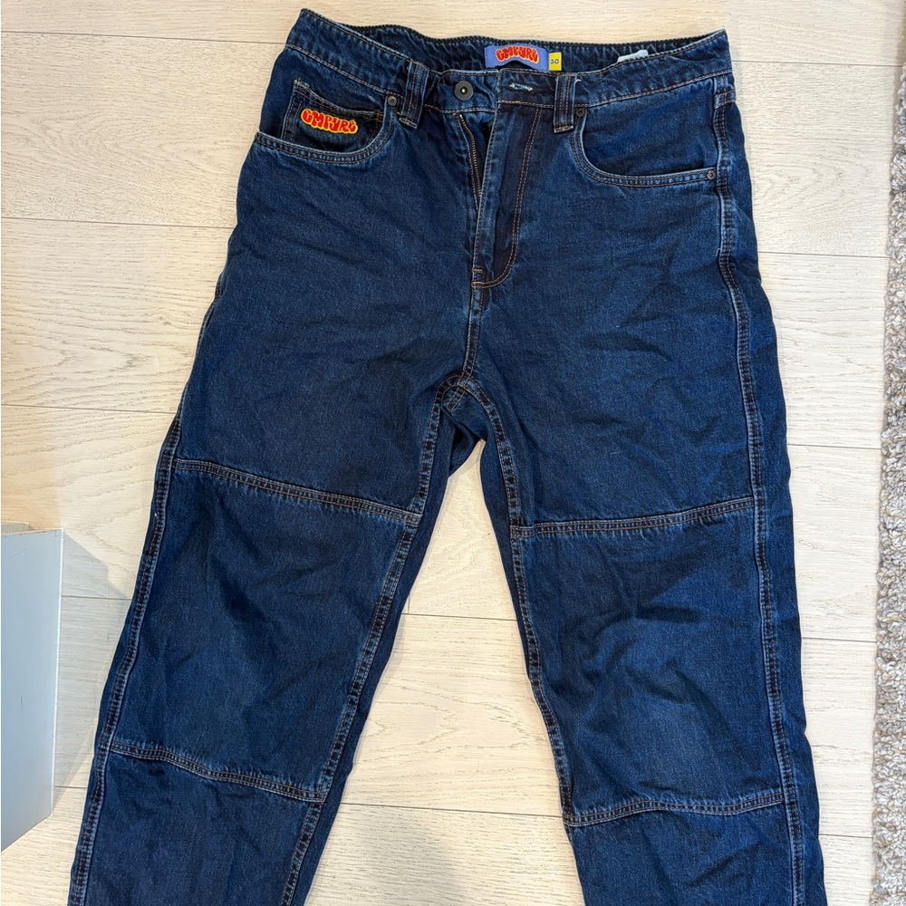 Empyre dark blue wash baggy jeans
